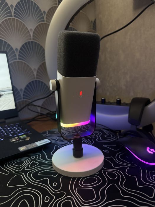 Микрофон Fifine AM8 white белый