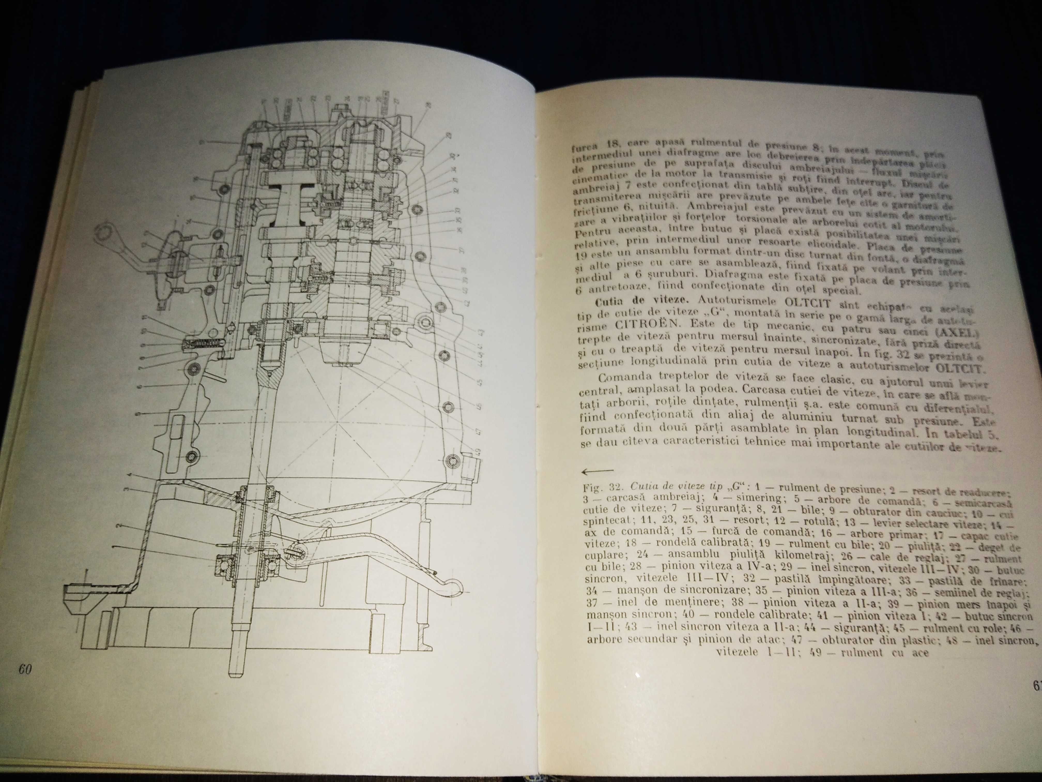 Cartea manual Oltcit 1985