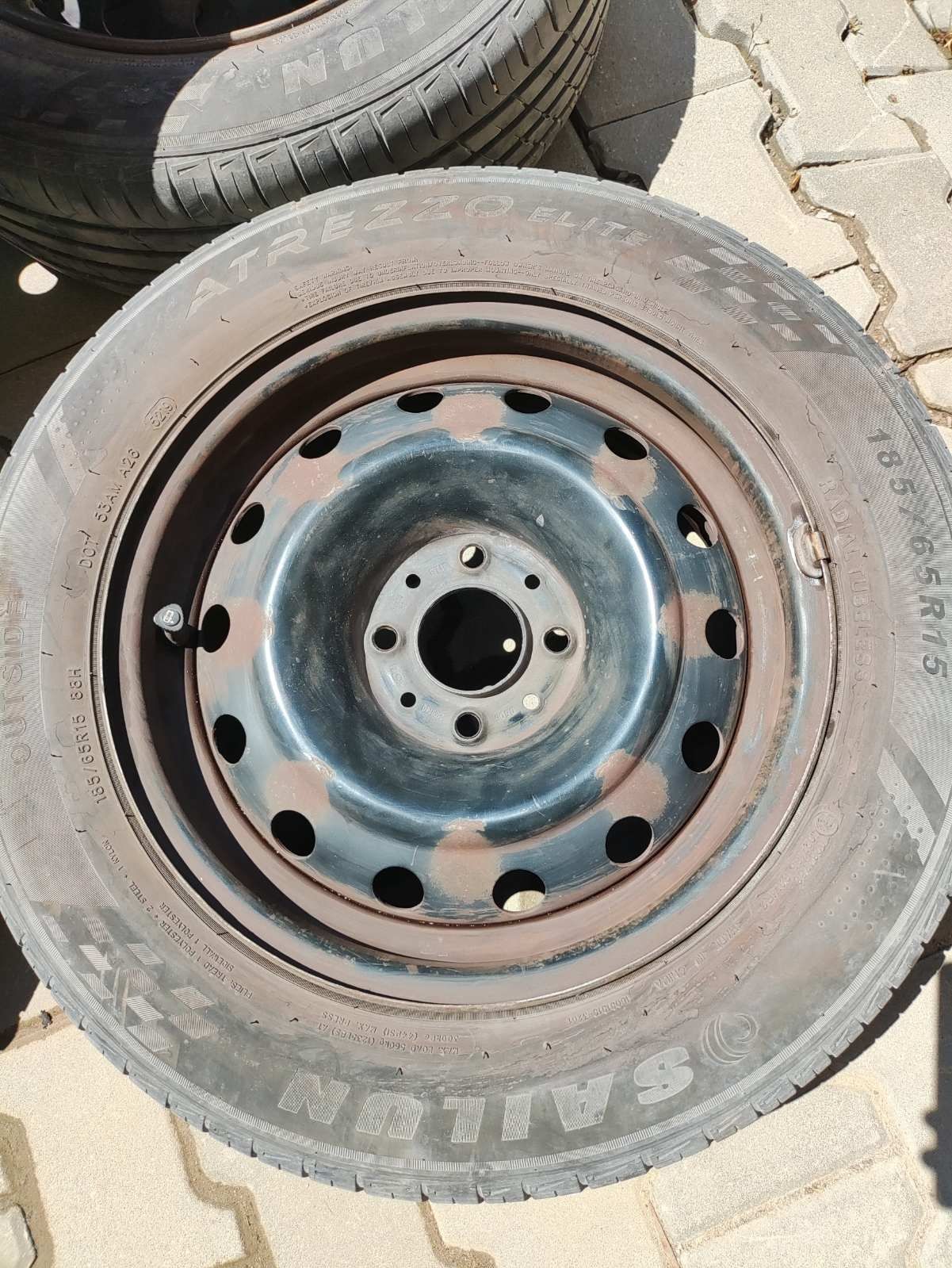 4бр. джанти 4x108 с гуми 185/65r15 DOT 2019