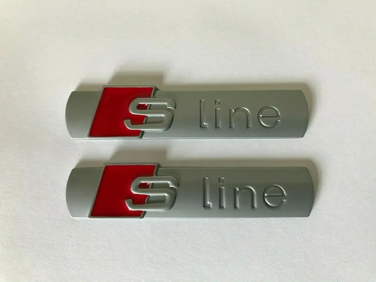 Emblema embleme sigla logo Audi S-line Sline aripi grila volan