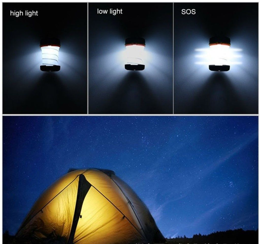Соларна портативна лампа с панели за къмпинг: 4.5 V/50mA CAMP LAMP-4
