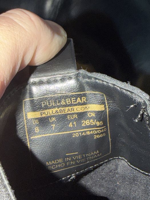 Pull&Bear cizme inalte cu platforma culoare negre marime 41 stare buna