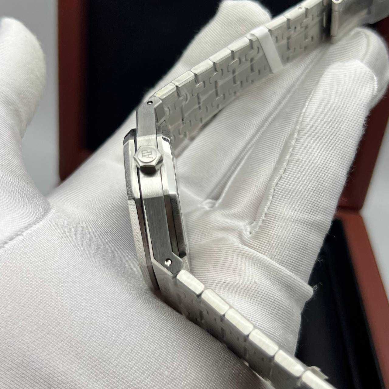 audemars piguet royal oak extra-thin blue silver