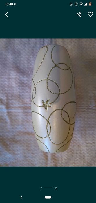 Коледни свещници и ваза, нови