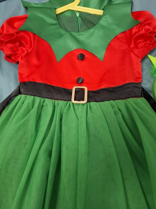 Costum Spiridus / Elf pentru fete 5-6 ani