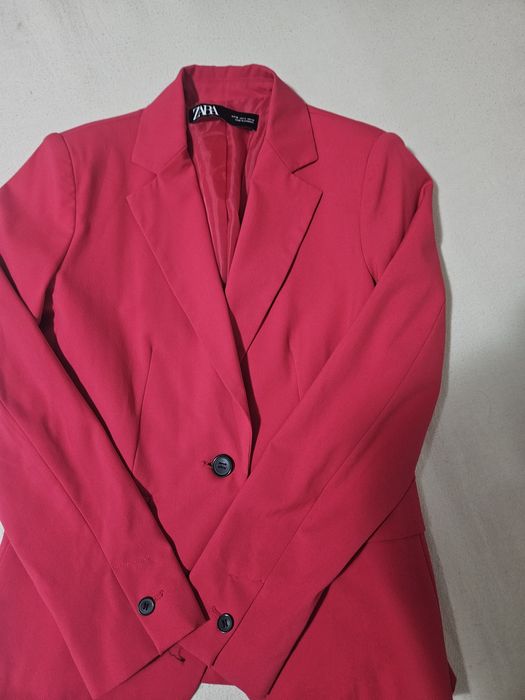 Sacou elegant / casual de la Zara, roz fucsia, marimea 36
