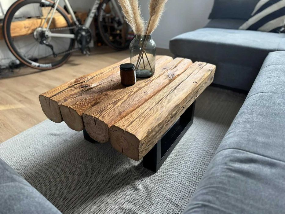Маса за кафе от старо дърво