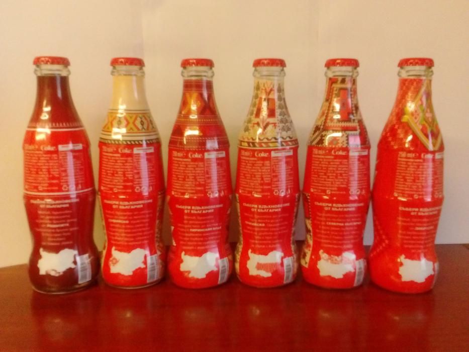 Кока кола бутилки с шевици/Coca cola 0,250ml.