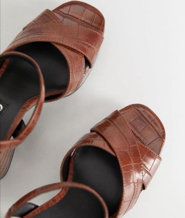 Сандали на платформа Mango/Манго