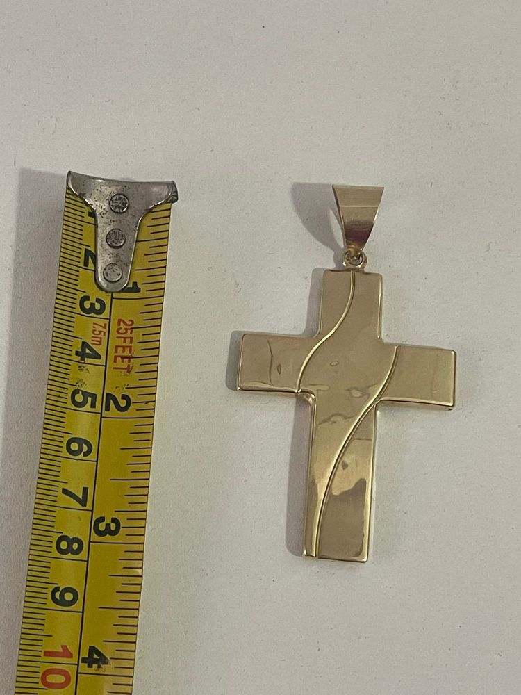 Cruce medalion aur 14 k