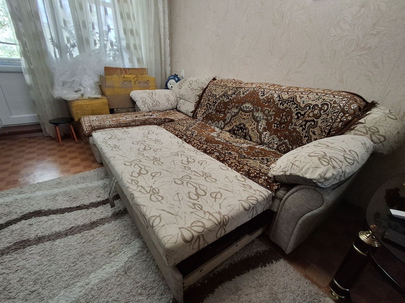 Диван раздвижной с креслом