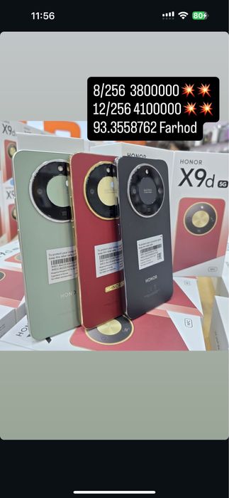 Honor x9D Yangi samarkand magazin