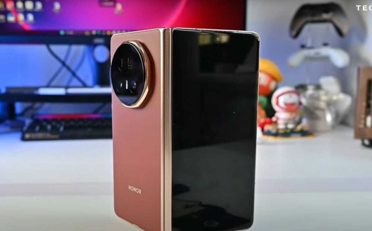Honor Magic V5 Dual sim 5G с меню на BG език най-тънкият foldable тел.