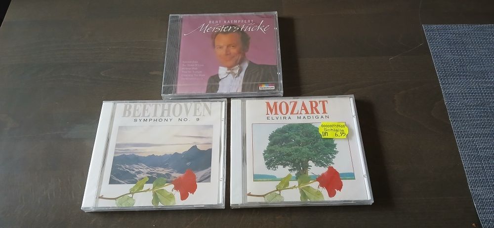 CD 3x Audio Disc , Mozart , Beethoven , Bert Kaempfert