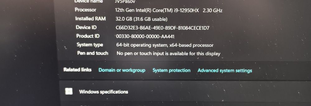 Лаптоп Asus Rog Strix SCAR 17 Intel Core i9