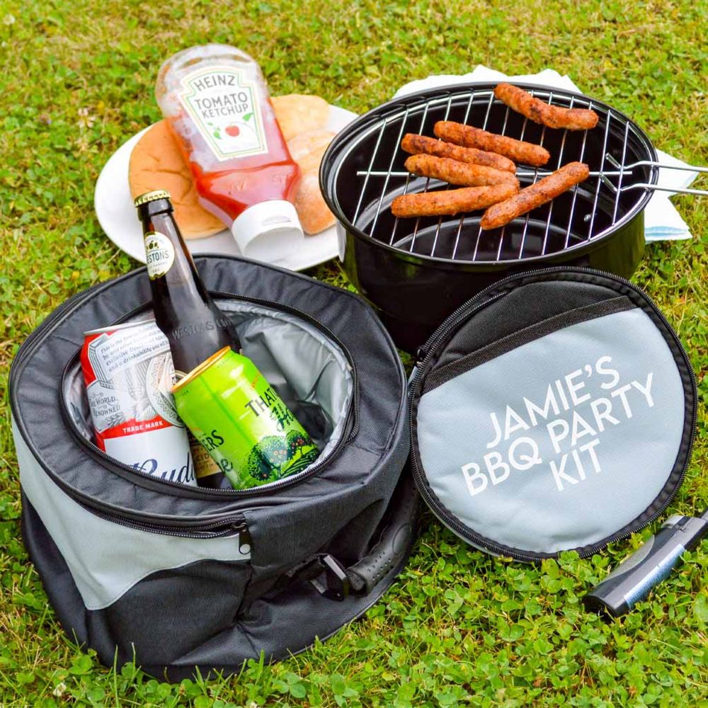 Barbeque grill & cooler bag