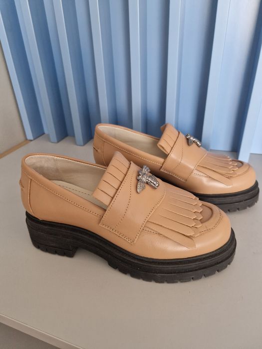 Mocasini din piele naturală