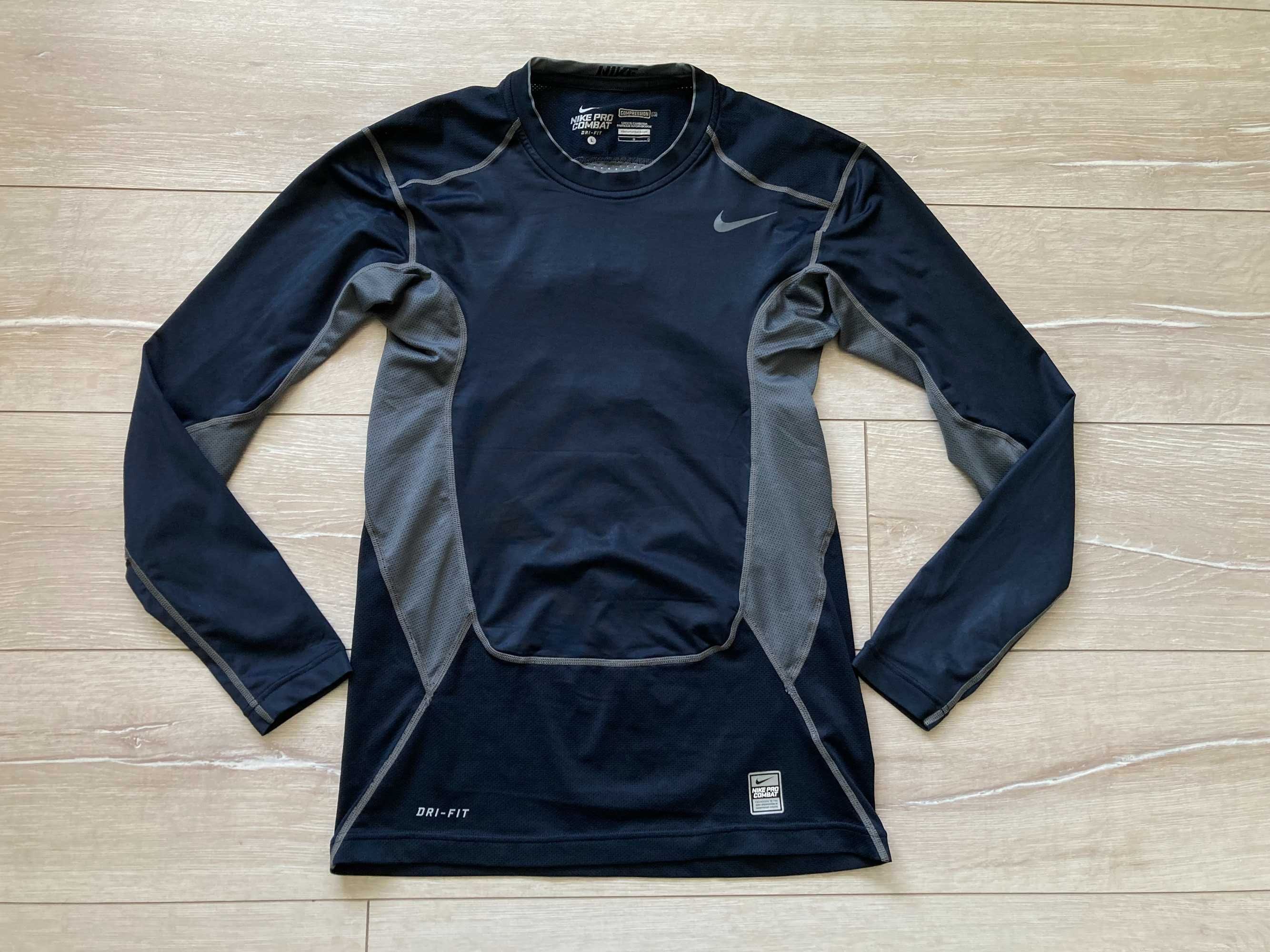 Найк Nike Pro Combat Compression Dri Fit мъжка блуза фланела размер L