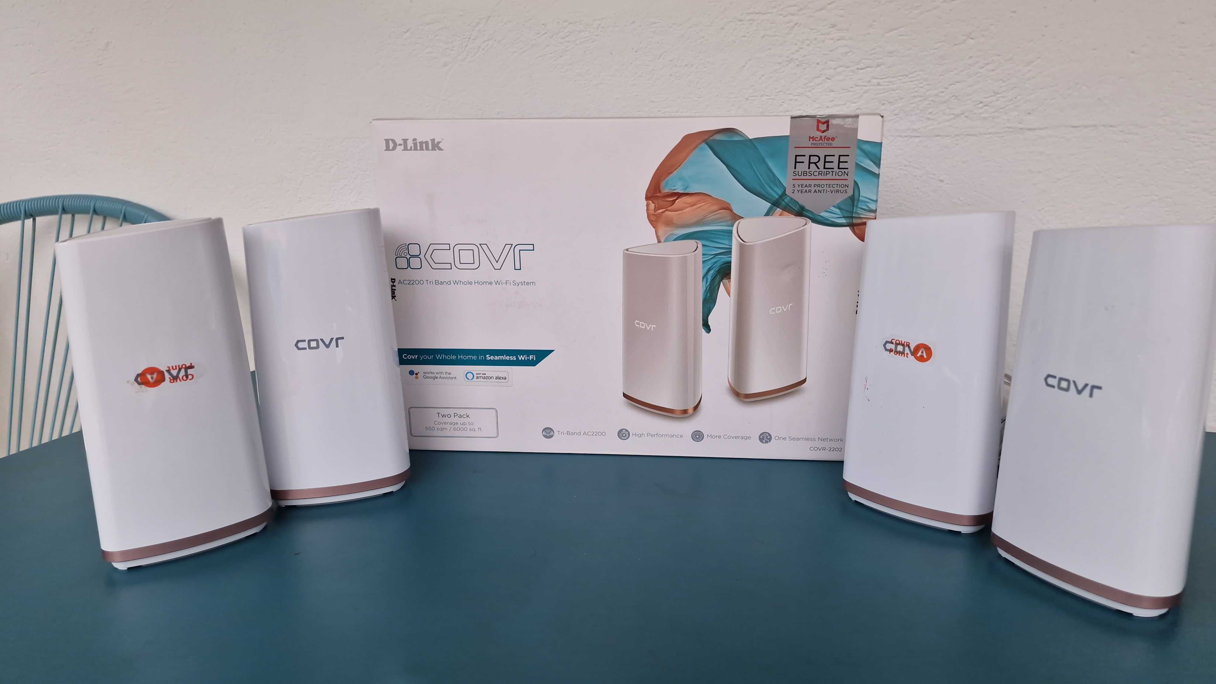 Sistem / router Wireless Mesh D-LINK COVR-2202 AC2200, 4 unitati