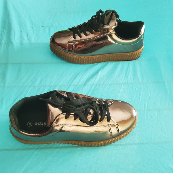 Adidași Sneakers Adam's culoarea auriu metallic, mar.40 NOI, Nepurtati