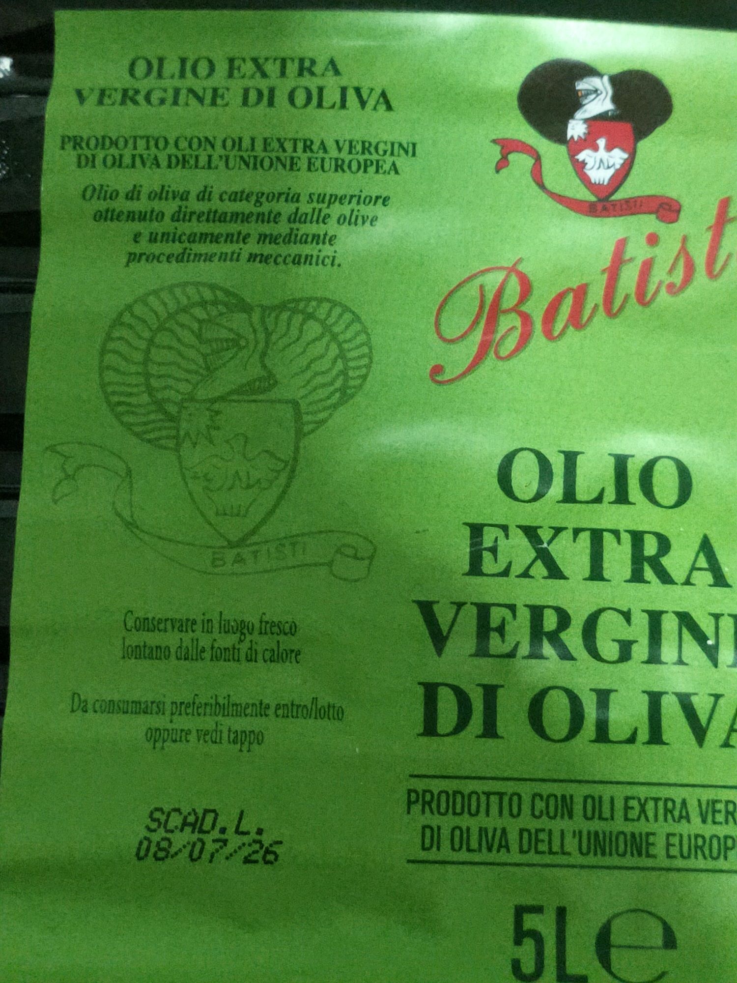 Ulei de măsline extra virgin 5L