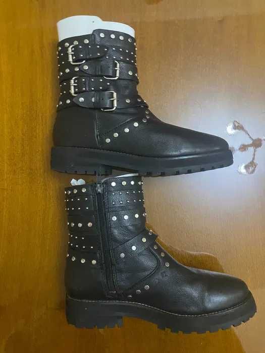 Сапоги в байкерском стиле