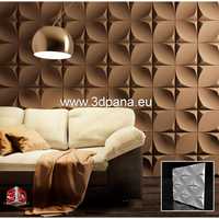 Декоративни 3D панели - 3д гипсови панели, облицовки за стени 0124