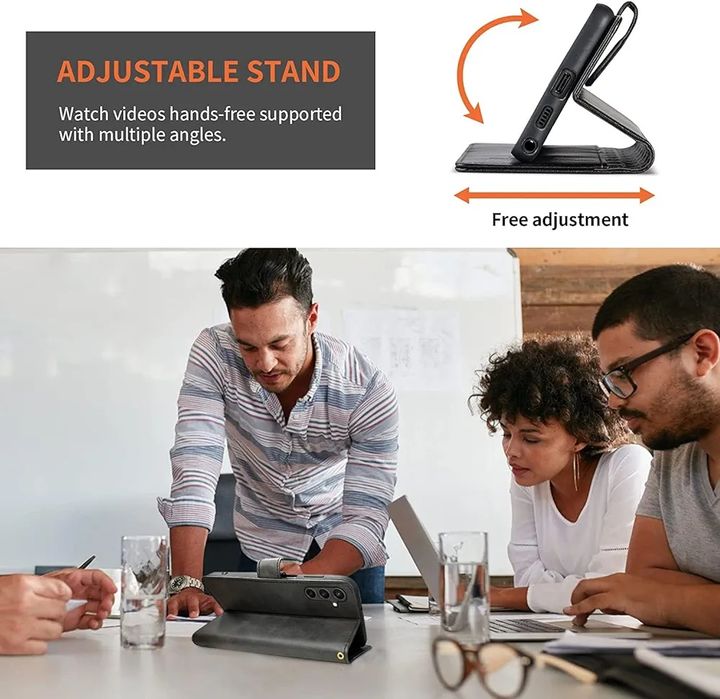 Husa portofel Samsung Galaxy A25 5G + folie de sticla securizata