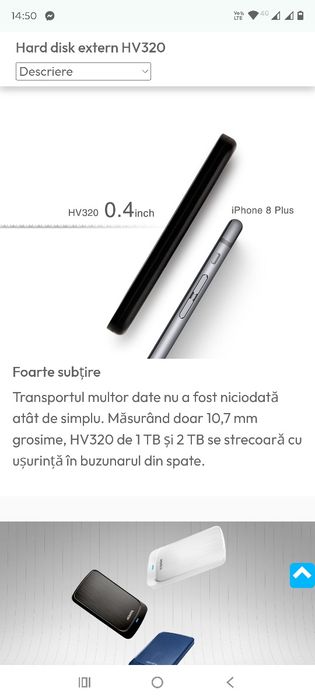 Hard disk extern HV320 1Tb