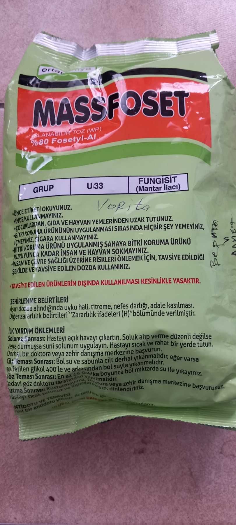 Verita ,,препарат за болест  по Картофена мана