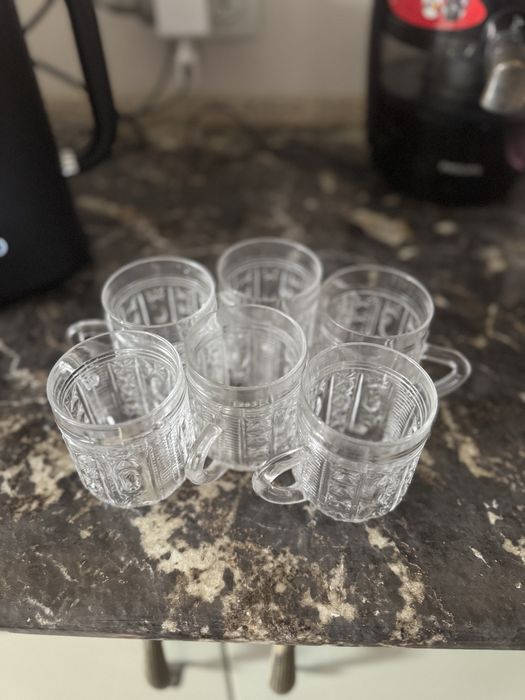 Бокалы хрустальные 6 штук