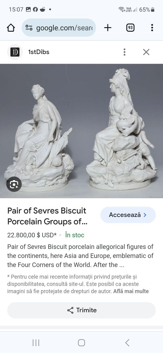 Statueta Sevres portelan bisquit