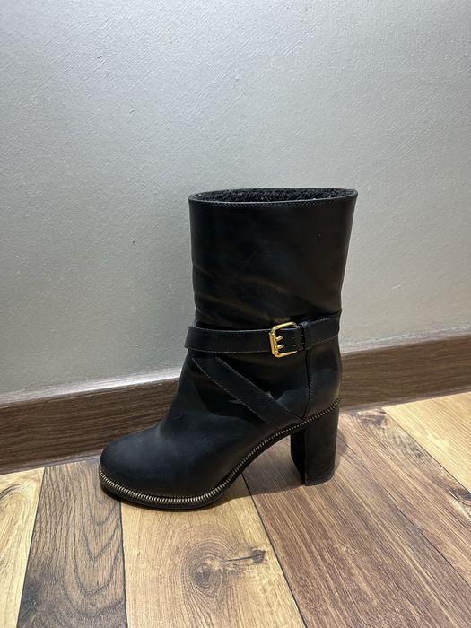 Оригинальные Ботильоны Sergio Rossi. Натуральная Кожа , Made in Italy