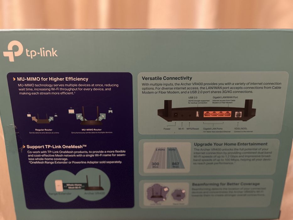Роутер tp link archer vr400