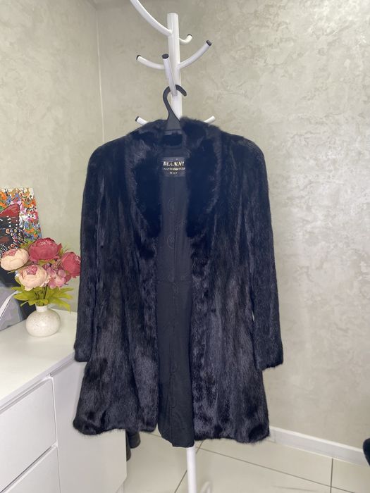 Норковая шуба без капюшона