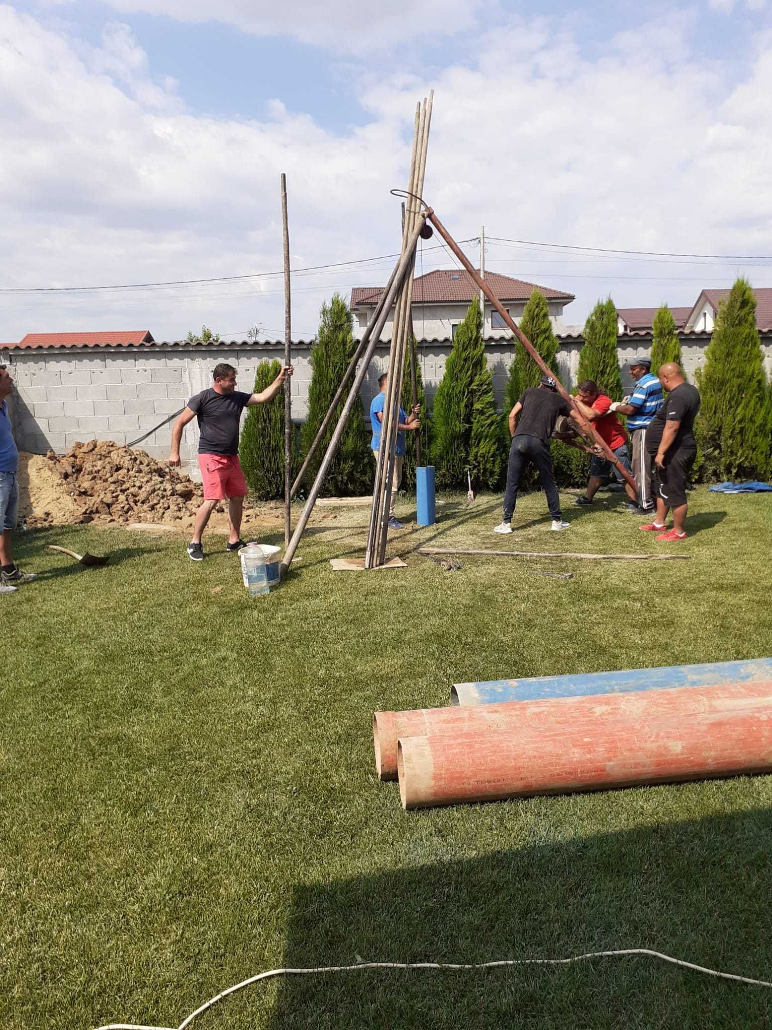 Execut foraje puturi - denisipari - prelungiri si piloni