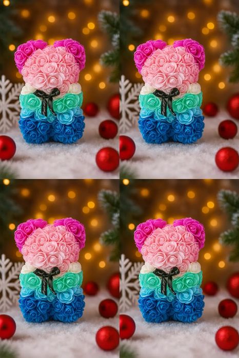 Urs din trandafiri de spumă