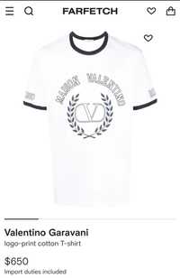 Valentino Garavani logo print-Cotton T-shirt