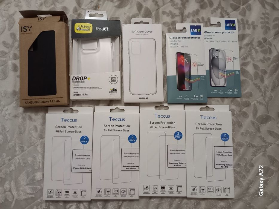 Glass screen protector pt. iPhone 13,14,15 si 15 Pro