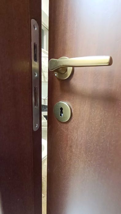 Ușă interior wenge, stare f buna (70x203cm)-toc, balamale + feronerie!