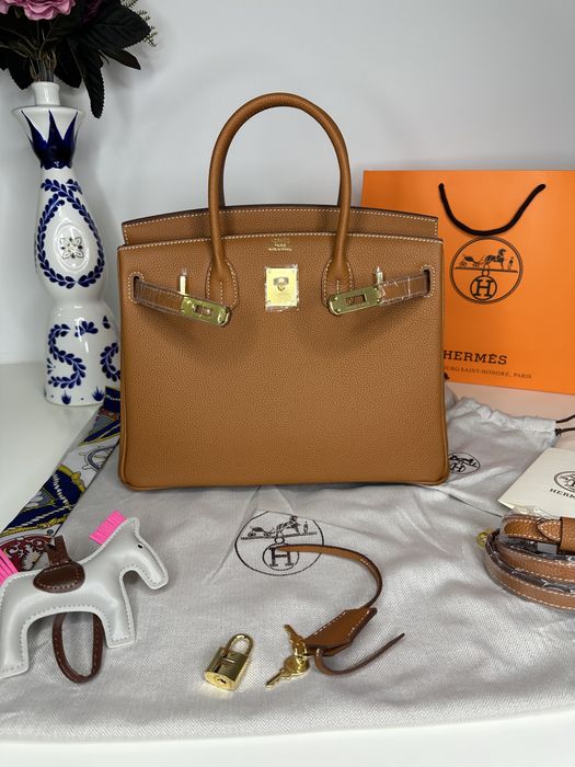 Geanta de lux HERMES Birkin 30 cm piele naturala 100% cadou