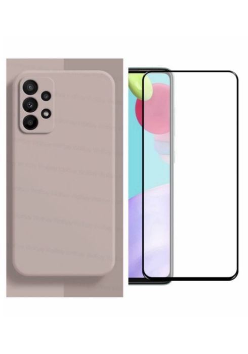 Husa XCAS Catifea+Folie Sticla Samsung A07/A12/A13/A14/A15/A16/A06/A17