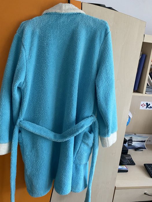 Домашен халат нов аква синьо рр L