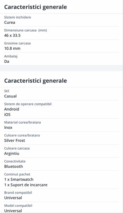 HUAWEI watch fit 2 silver frost - garanție până la 09.09.2026