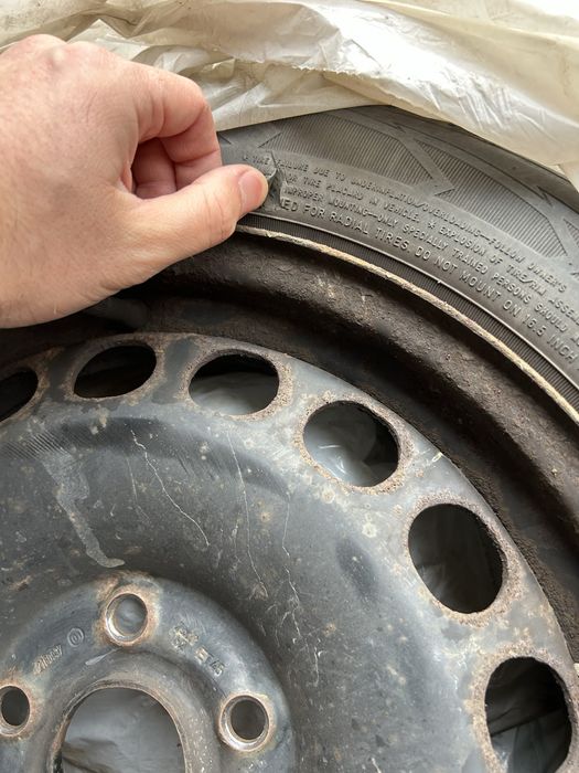 Jante de tabla R16 5 prezoane cu anvelope Goodyear 205/55/R16.