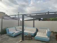 Pergola 297 x 297 cm H 223 cm, gri