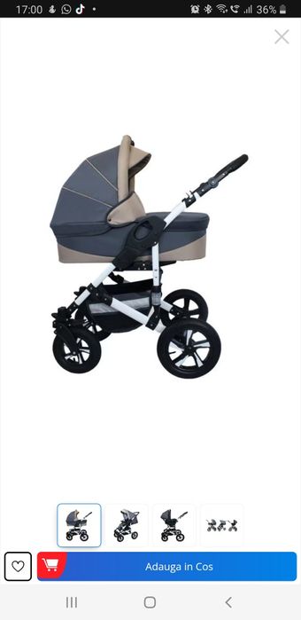 Vand carut copii 3 în 1