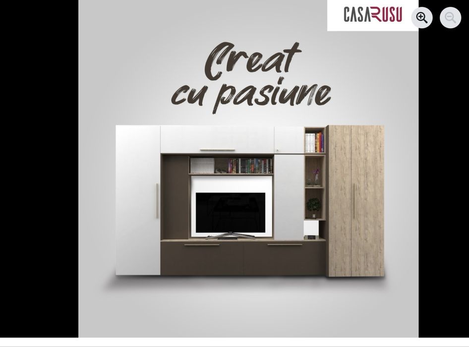 Mobila living biblioteca Casa Rusu