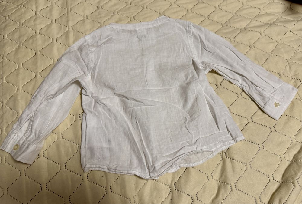 Camasa alba baieti, C&A, 74-80 cm(9-12 luni)