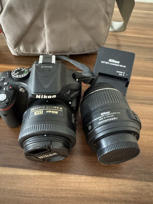 Фотоапарат Nikon D5200 + 2 обектива + аксесоари